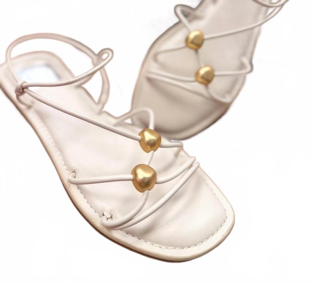 NEW DOLCE VITA women's vita jaide ivory sandals in white